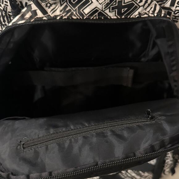 NWOT Rare Metal Mulisha Backpack Vintage Black White Laptop Bag Tons of Pockets - Picture 9 of 14